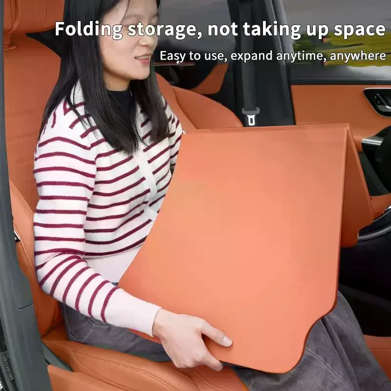 

【L】Car Tray Table Folding Auto Driver Pessenger Seat LaptopDesk Drinks ForInterior Accessories Foldable Tray Food Cup Holder 1PC