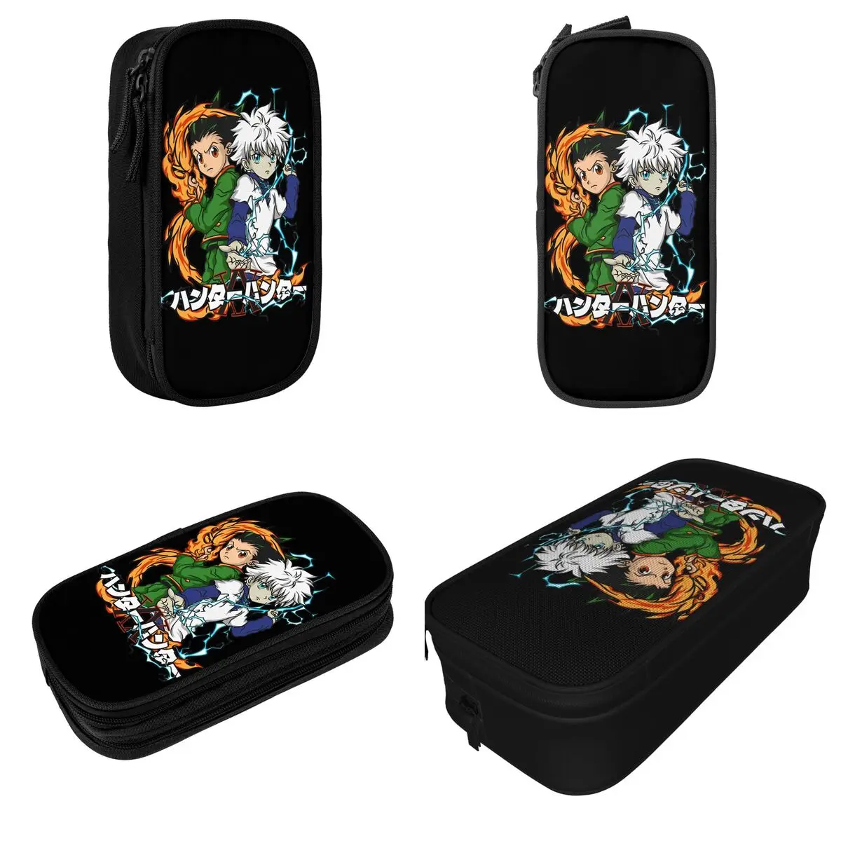 Creative Hunter X Hunter Cartoon Pencil Case Anime Pencilcases Pen Kids Large Storage Bags Students School Zipper Stationery