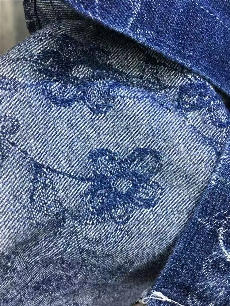 New 2024 Autumn Trend Sequins Diamonds Hot Drilling Denim Shirts and Blouses Women's Loose Casual Denim Top Jacket Woman Clothes