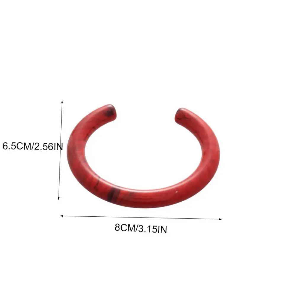 البوهيمي الراتنج الإسورة أوروبا النمط الأمريكي اللون مصبوغ افتتاح سوار التعميم هندسية مجوهرات اكسسوارات الرجعية اليد الدائري