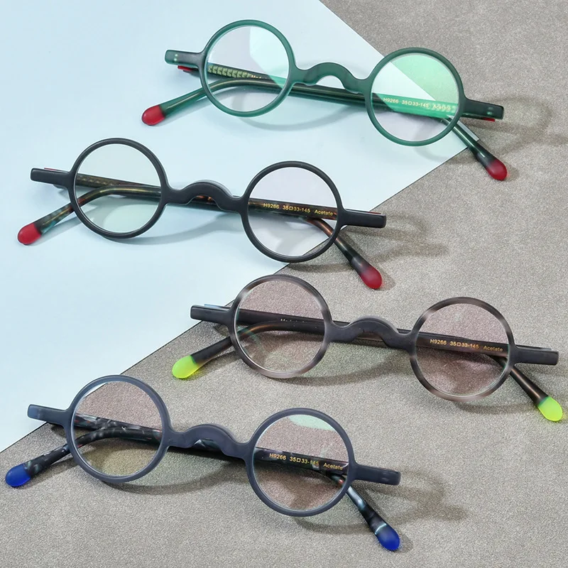 Cubojue Small Round 33mm Men Reading Glasses Women Eyeglasses Frame Male Anti Blue Reflection +150 250 450 500 Diopter Green