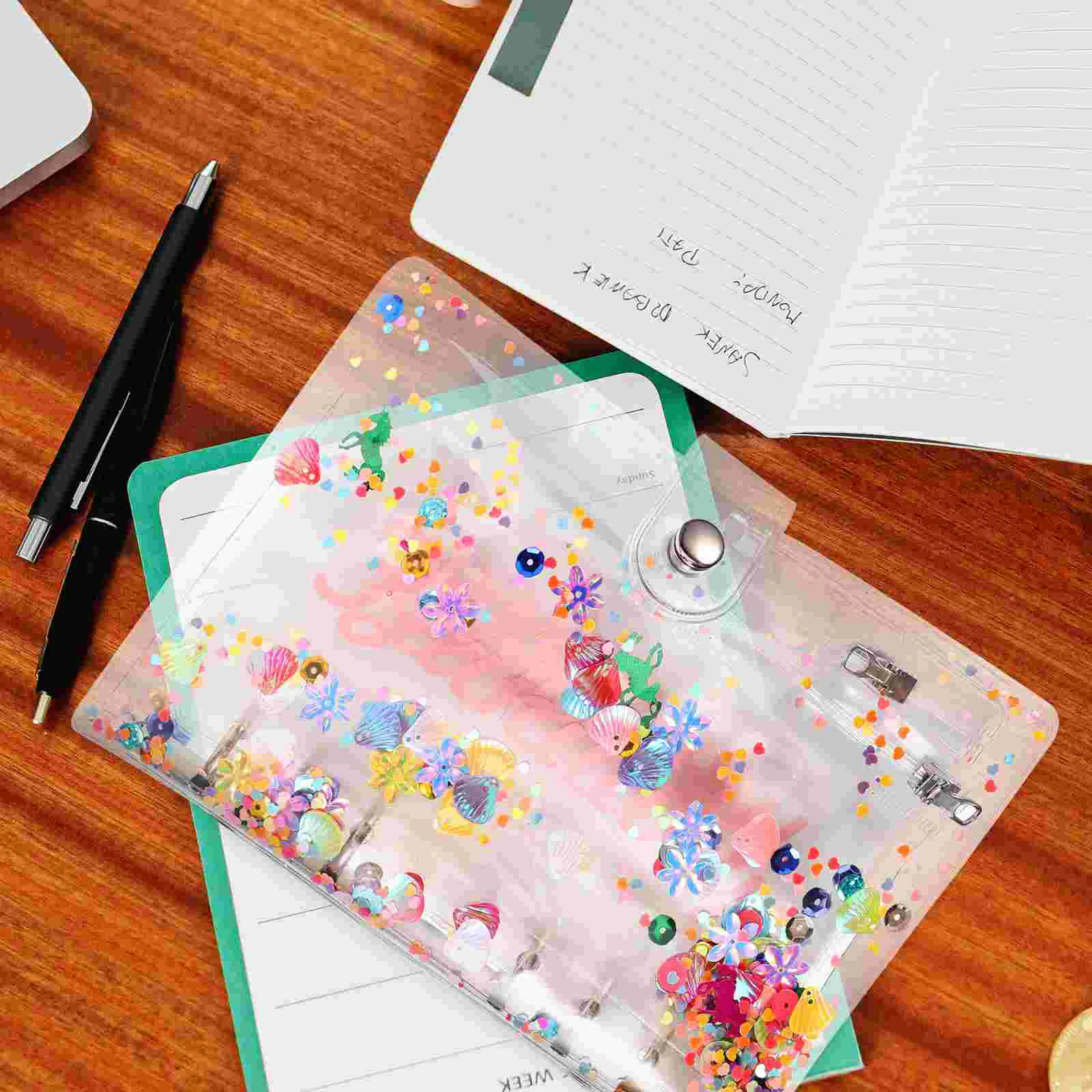 Envelope Budget Loose Leaf Bag Binder Clips Money Organizer for Cash Pvc Packing Cube Document Filing Bags