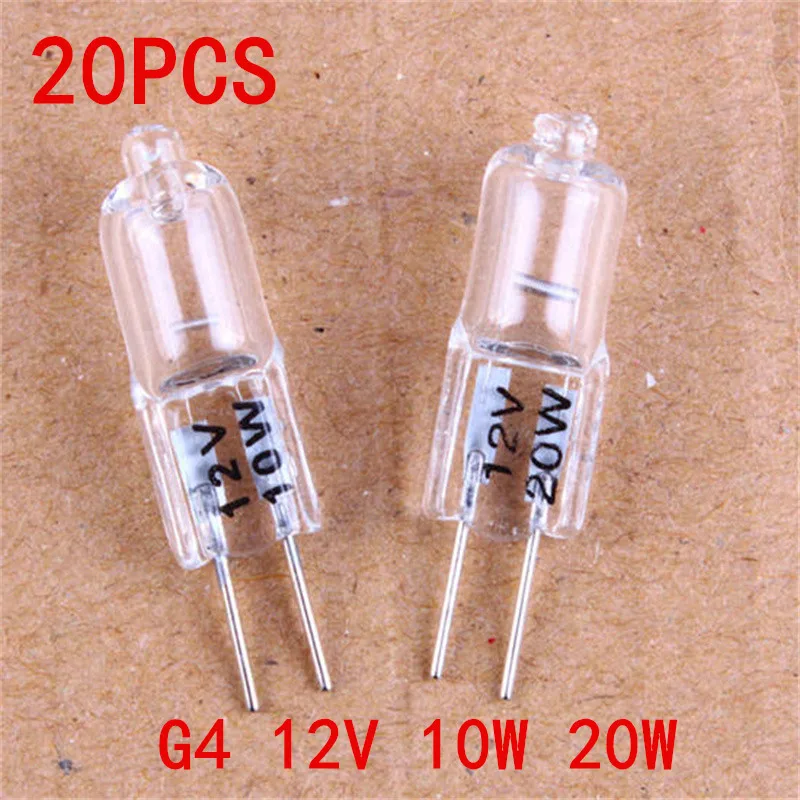 G4 LED Lamp Bulbs 12V Eco Halogen Light 5W-50W Options with Inserted Beads Crystal Lamp Halogen Bulb Capsule Pack of 1/5/10/20
