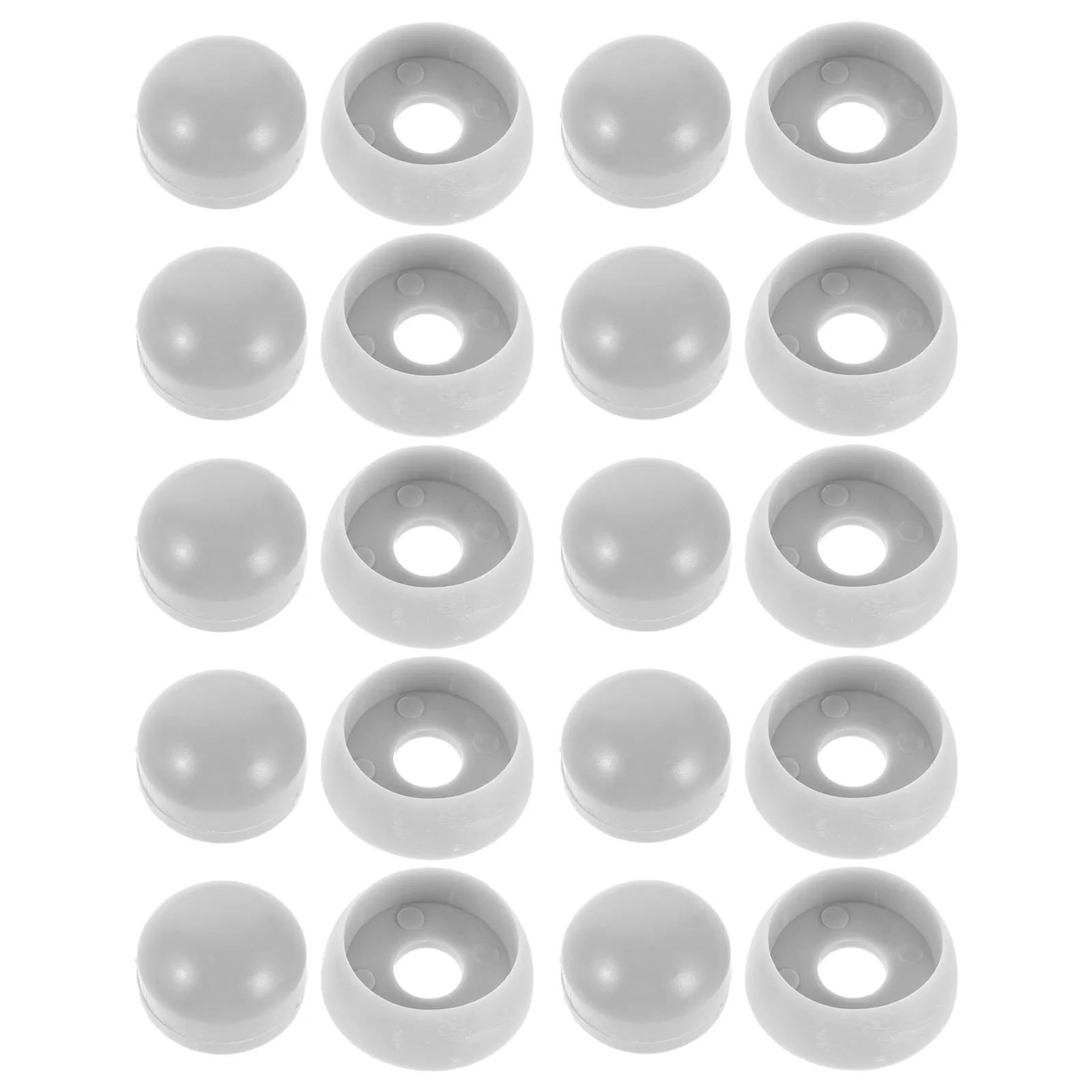 

10pcs Playground Nut Caps Plastic Bolt Protection Covers Safety Screw Caps For Naughty Castle Play Equipment Light Grey