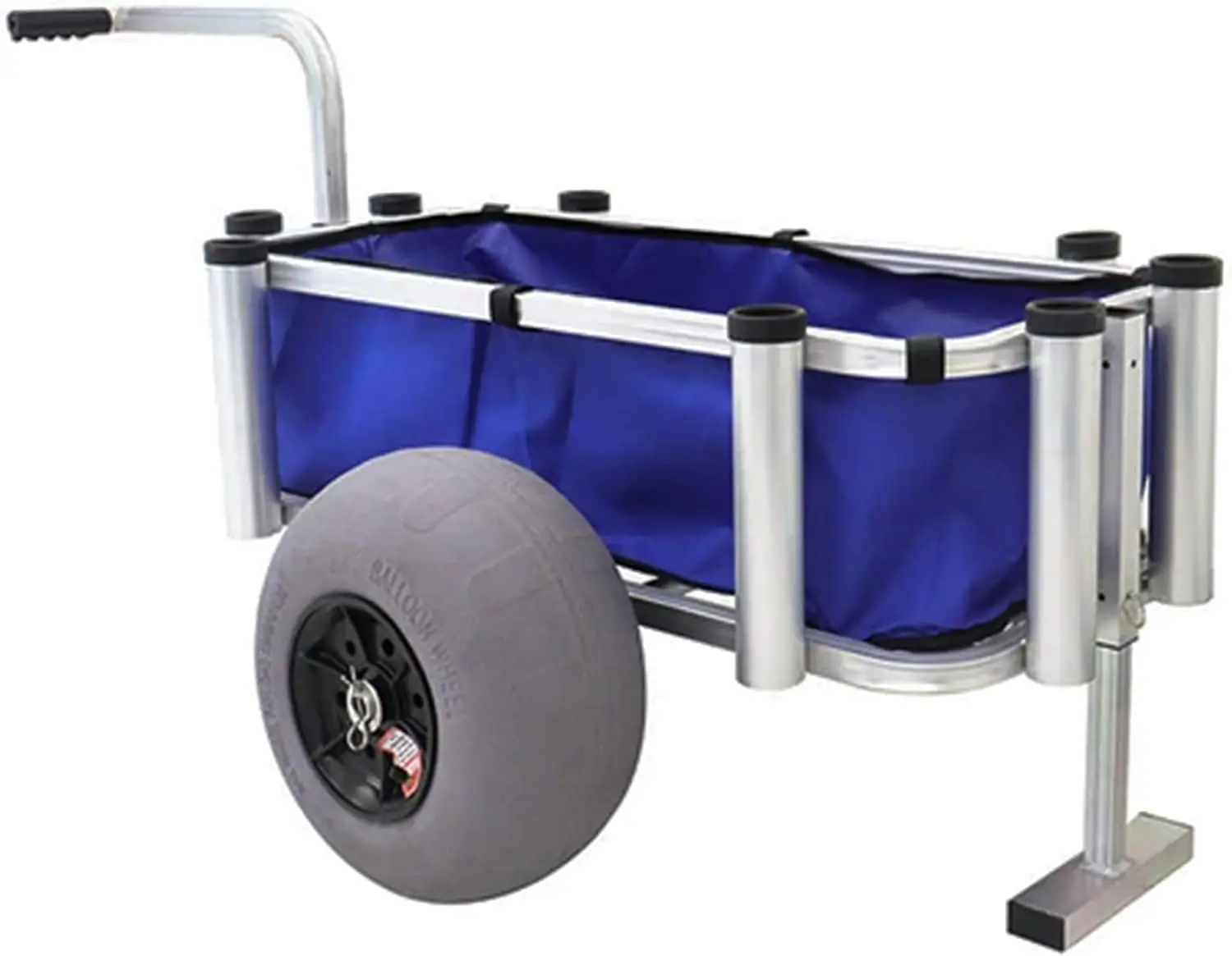 Storage Rolling Utility Cart, Heavy Duty & Waterproof Caddy, 220 lbs Capacity, Blue