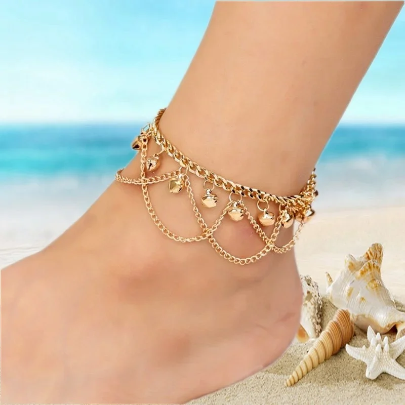 Bohemian Bells Tassel Anklet Retro Creative Design Women\'s Leg Bracelet Wholesale