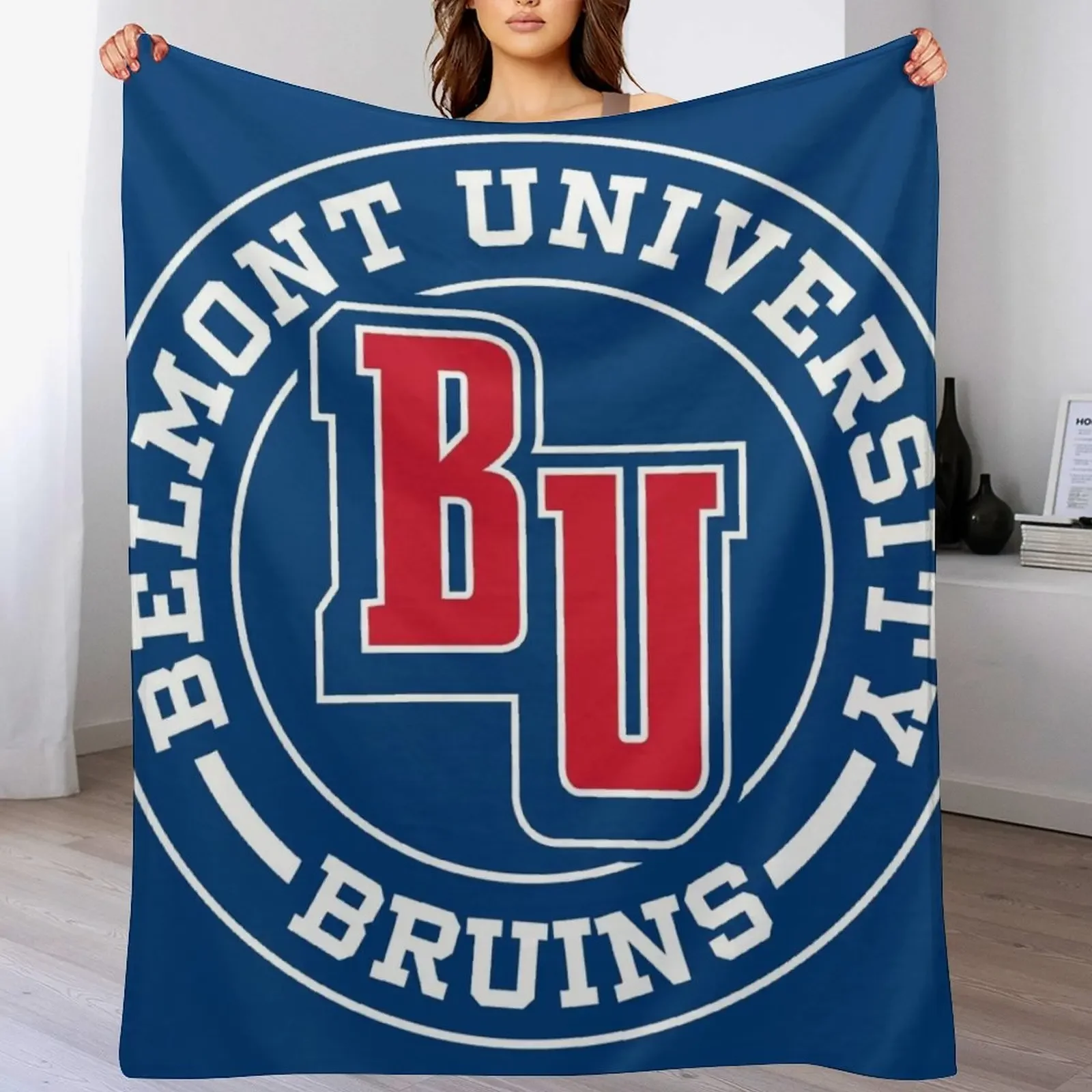 

BU - Circle Throw Blanket Soft Solid Color Blanket for Couch Bed