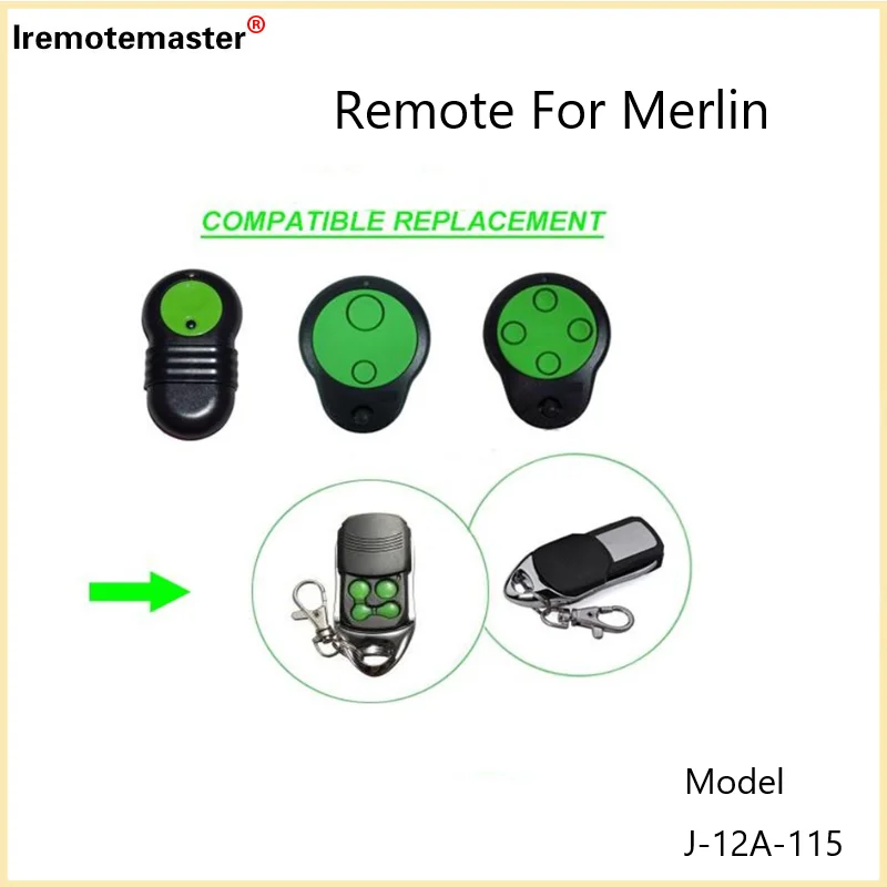 

Green For Merlin M832 M842 M844 Garage Door 230T 430R 433.92MHZ Rolling Code Remote Control Copier Opener