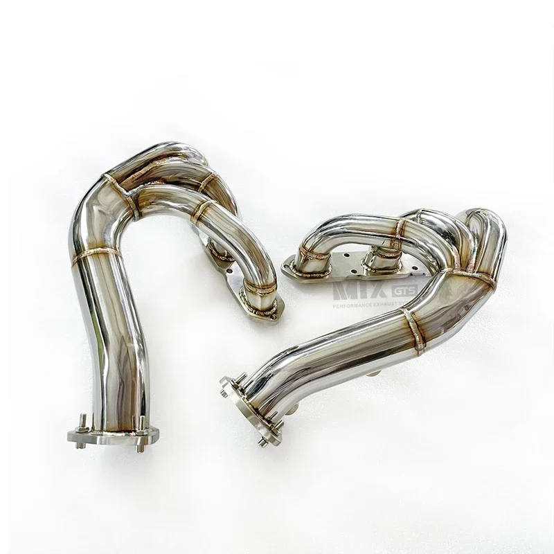 Sistema de escape em aço inoxidável para Porsche, Performance Manifold, Cabeçalhos com catalisador, Boxster 987, Cayman 2006-2012