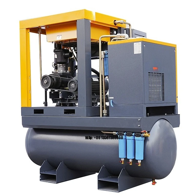 

Integrated 7.5kw Screw Compressor air tank Dryer air Filters Oil Lubricated Cutting 15bar 16bar Industrial air Compressor