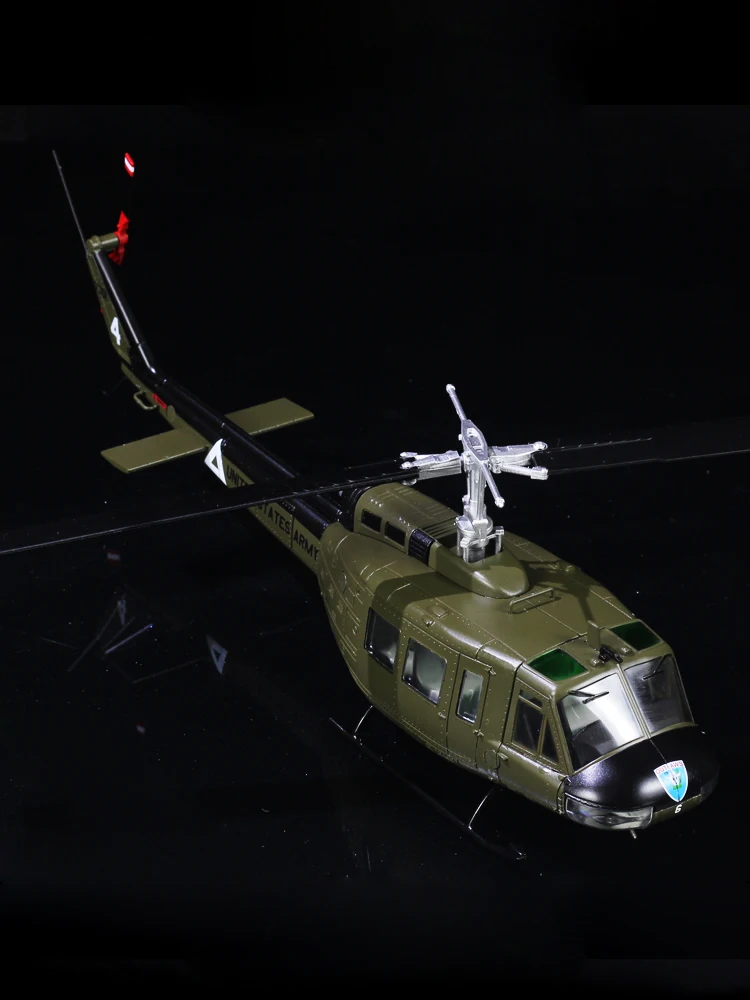 1/48 United States Army Bell UH-1H Huey General Purpose Helicopter Iroquois Aircraft Model Adult Fans Collectible Gift Souvenir