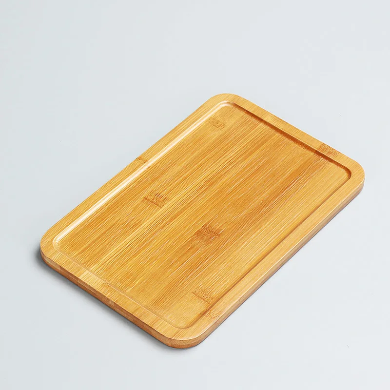 Bamboo Wood Rolling Tray Multifunctional Tray Accessories Decortion Plate