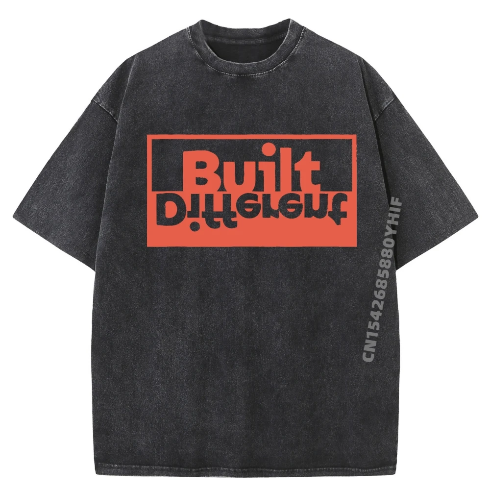 

I Im Just Built In Different Gift Футболки с рисунком Мужские топы и футболки Негабаритная стираная рубашка Новейшая одежда с принтом