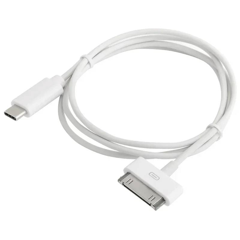 Kabel USB Typ C do 30Pin do ładowania telefonu 3G/3GS, telefonu 4/4S, iPada 1, iPada 2, kabel synchronizacji danych PVC, 1m