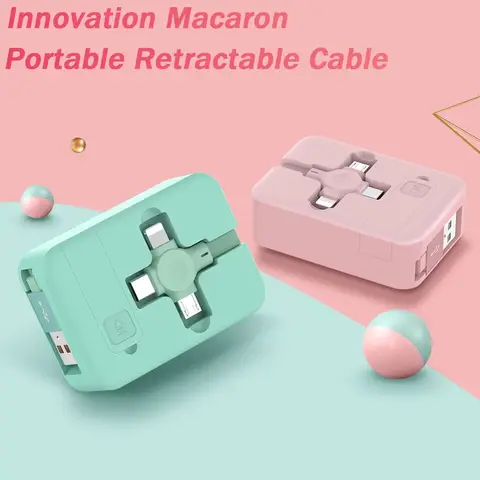 휴대폰 스탠드 데이터 케이블, 텔레스코픽 3 in 1 휴대용 충전기, USB C 케이블, 아이폰 충전기, 휴대폰 액세서리