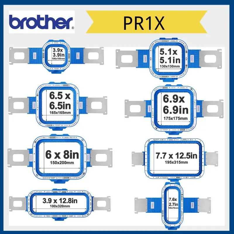 Embroidery Machine Hoops, Strong Magnetic, Mighty Hoop Frame, Embroidery Hoops for Brother PR1X Machine