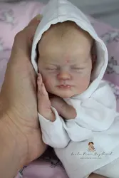 Mini Reborn Kit 9 Inches Reborn Baby Vinyl Doll Kit Wee Mouse Unpainted Unassembled Doll Parts DIY Blank Reborn Doll Kit