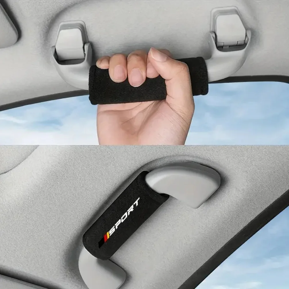 Universal Car Handle Covers Soft Protective Cover Car Roof Handle Cover Car Interior Accessories For All Cars