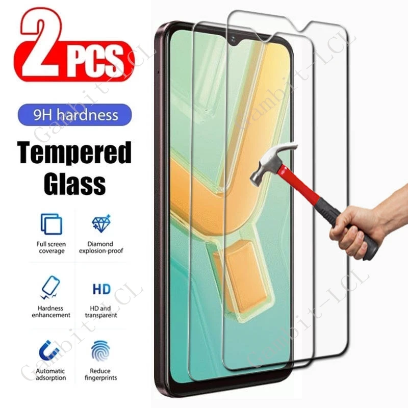 2 шт. для Vivo Y1s Y17s Y21 Y21s Y21t Y21e Y21a Y21G Y22 Y22S Y27s Y27 Y28 4G Y28S 5G Y32 Защитная пленка для экрана Защитное стекло 2 шт. для Vivo Y1s Y17s Y21 Y21s Y21t Y21e Y21a Y21G Y22 Y22S Y27s Y27 Y28 4G Y28S 5G Y32 Защитная пленка для экрана Защитное стекло