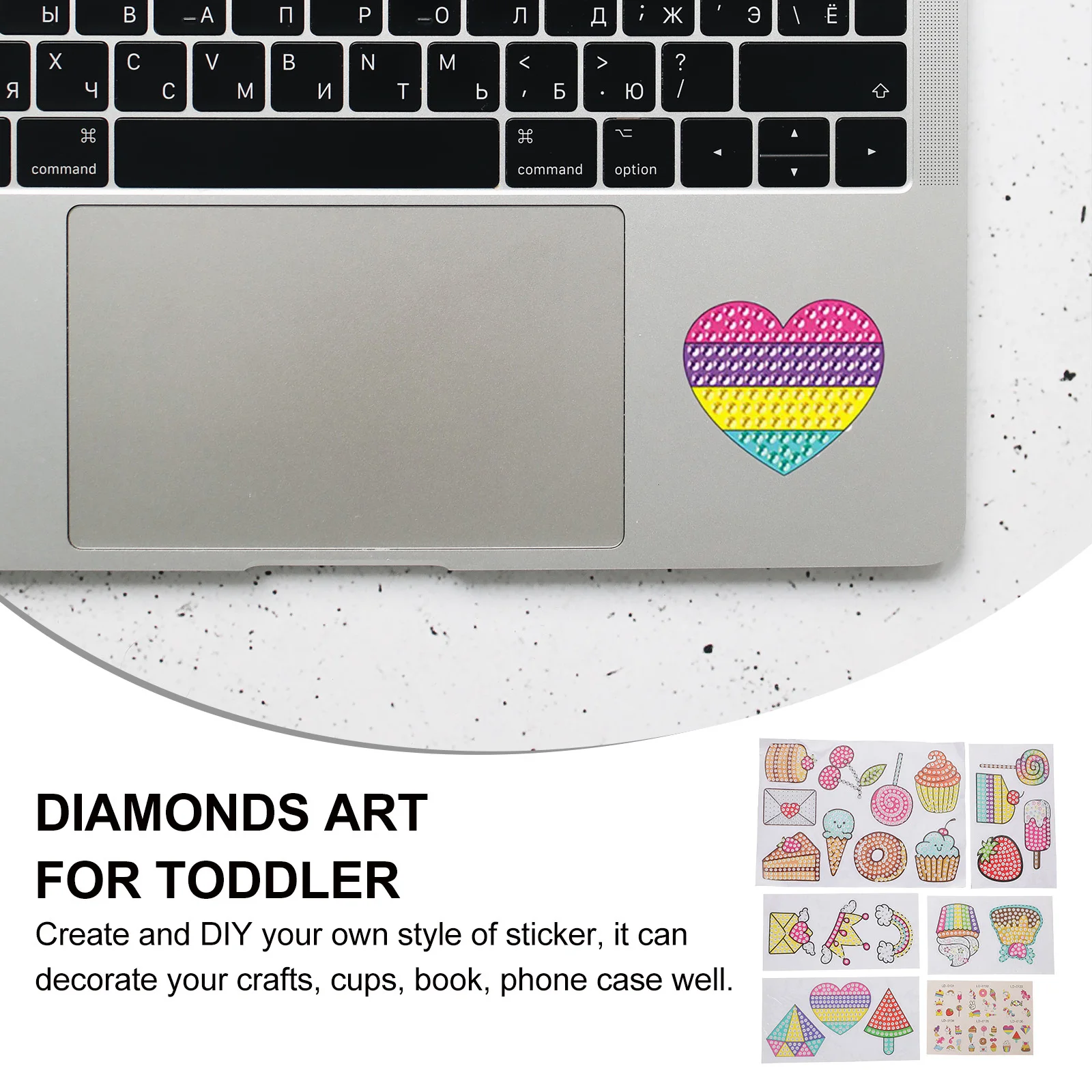 1 set Drawing Sticker Kids Diy Art Craft Durable Sticker Painting Kits For Toddler Jewelry Crafts Game Puzzle