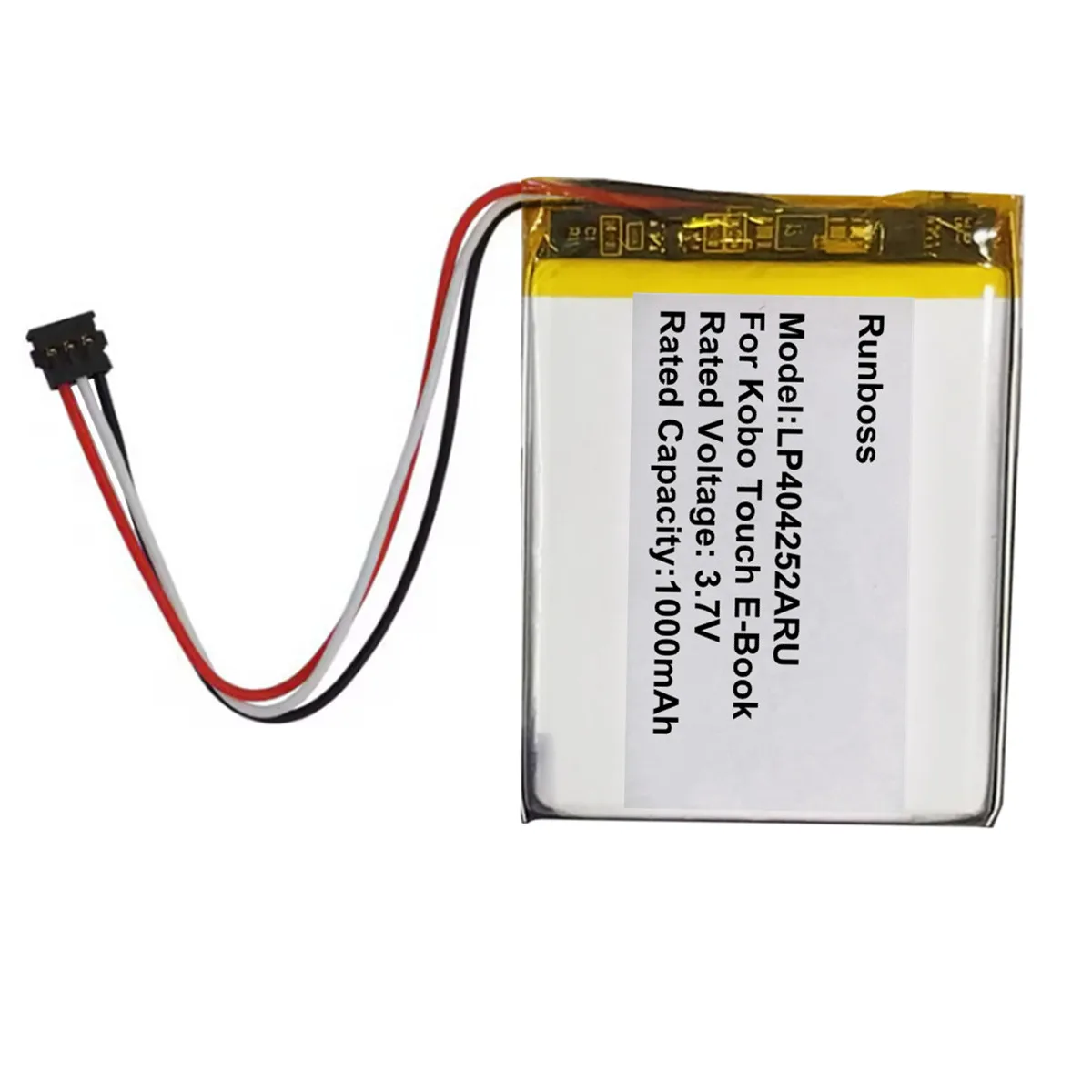 Battery for Kobo Touch N905 E-Reader E-Book New Li-Polymer Rechargeable Pack 3.7V 1000mAh H384355 LP404252ARU