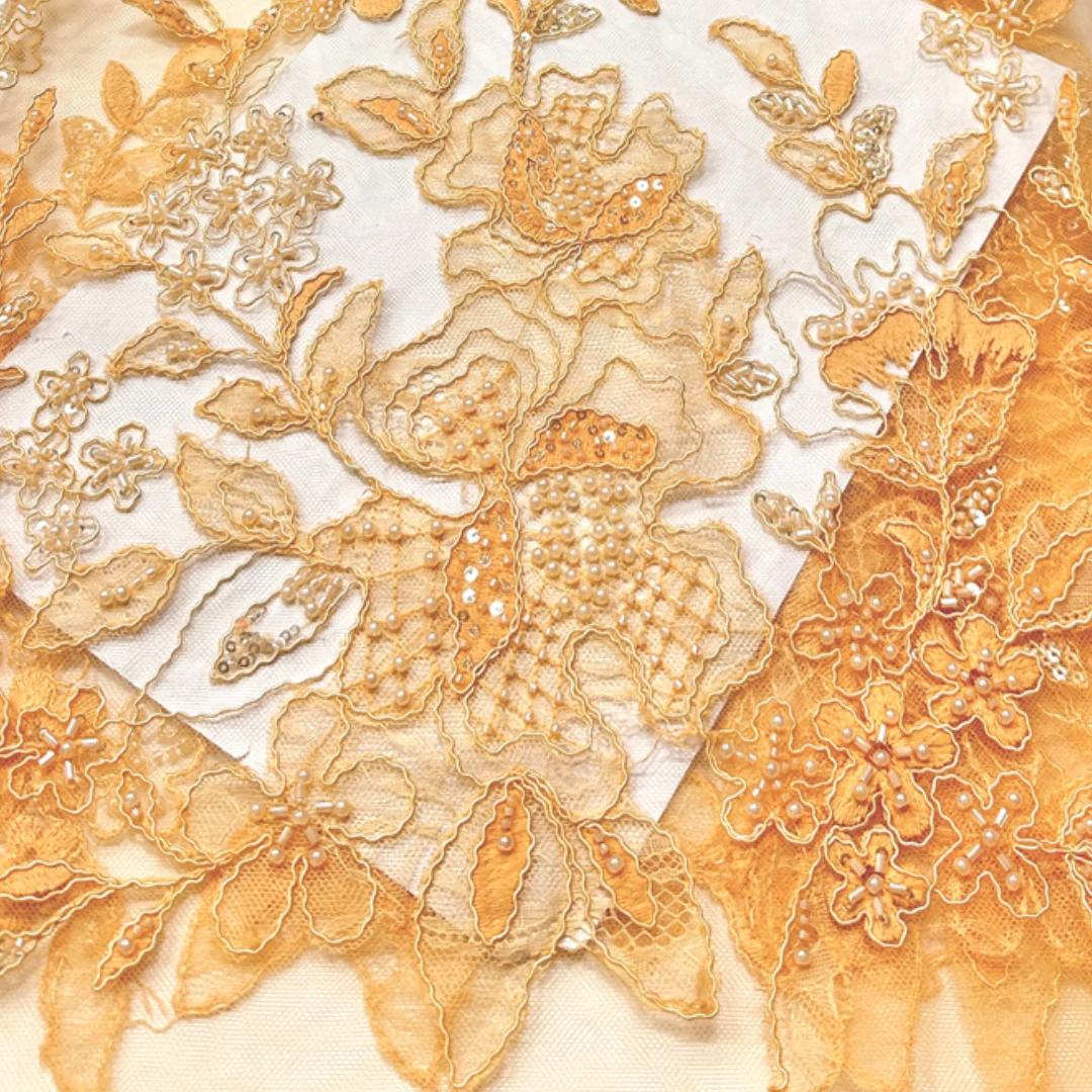 

Новейшая африканская кружевная ткань с аппликацией, бисером, пайетками, цветочной вышивкой, французский тюль, шнуровое кружево для вечерних и свадебных платьев, 5 ярдов