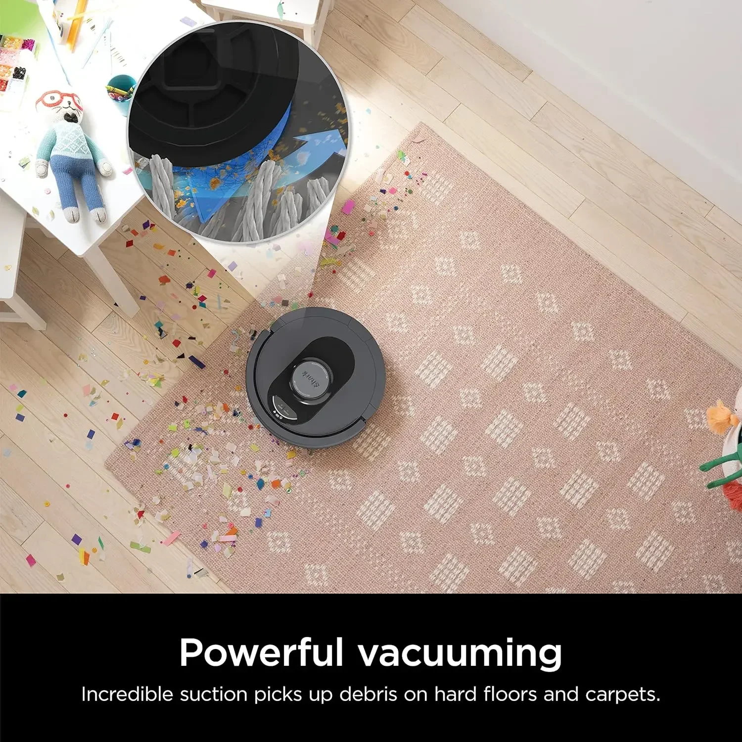 

AV2501S AI Ultra Robot Vacuum, with Matrix Clean, Home Mapping, 30-Day Capacity HEPA Bagless Self Empty Base, Perfect