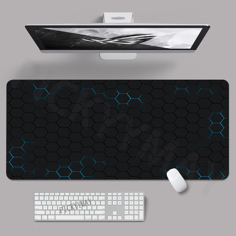 

Geometric Gaming Mousepads 40x90cm Sense Of Technology Large Mouse Mat Big Desk Pads Non-Slip Rubber Mouse Pad Big Keyboard Mats