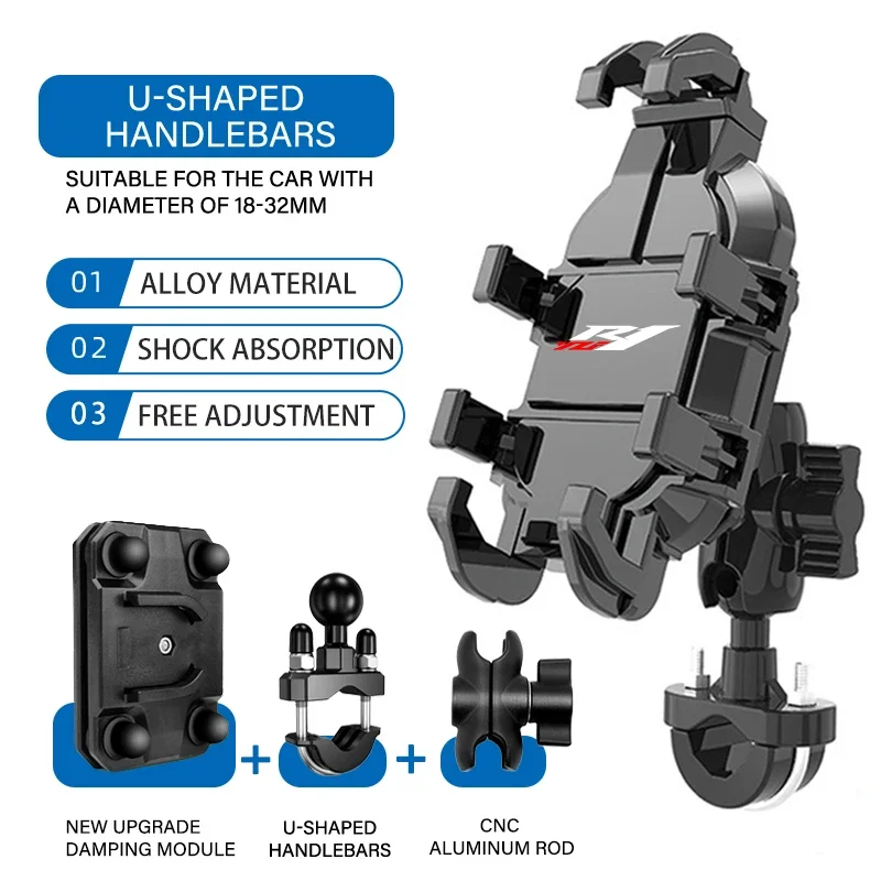 Supporto per telefono Supporto per moto 360 °   ABS ruotabile regolabile per YAMAHA R7 YZF YZFR7 R6 R3 R1 R7 R15 R125 YZFR6