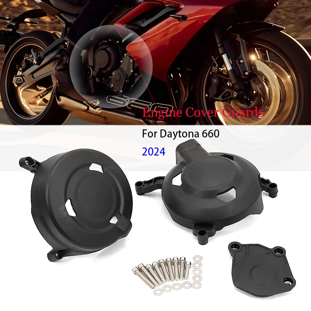 

For Daytona660 DAYTONA 660 Protection Cover Engine Guard Motorcycle Accessories For Daytona 660 2024 New Engine Cover Set