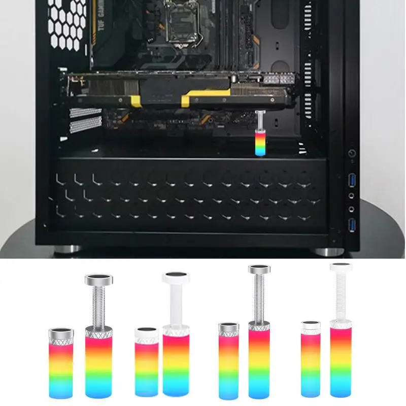 Kartu grafis, kartu grafis mendukung kreatif, lentera GPU, berdiri, mendukung Sag, braket GPU paduan aluminium yang dapat disesuaikan untuk kartu grafis