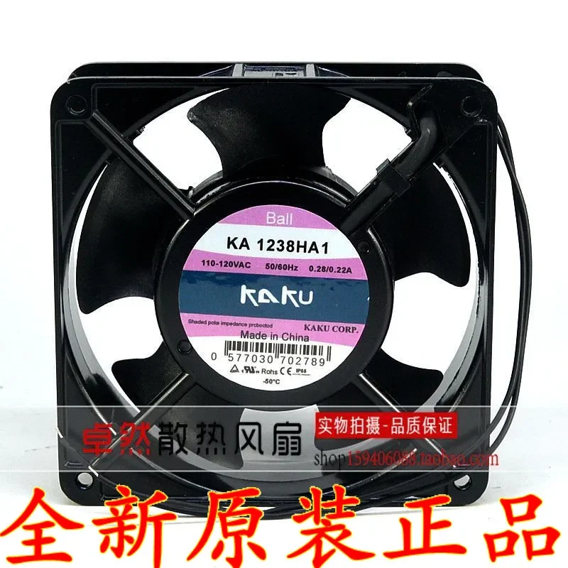 for KAKU KA1238HA1 12038 110V Solid State Card Cooling Fan for UPS Power Supply New Original Replacement