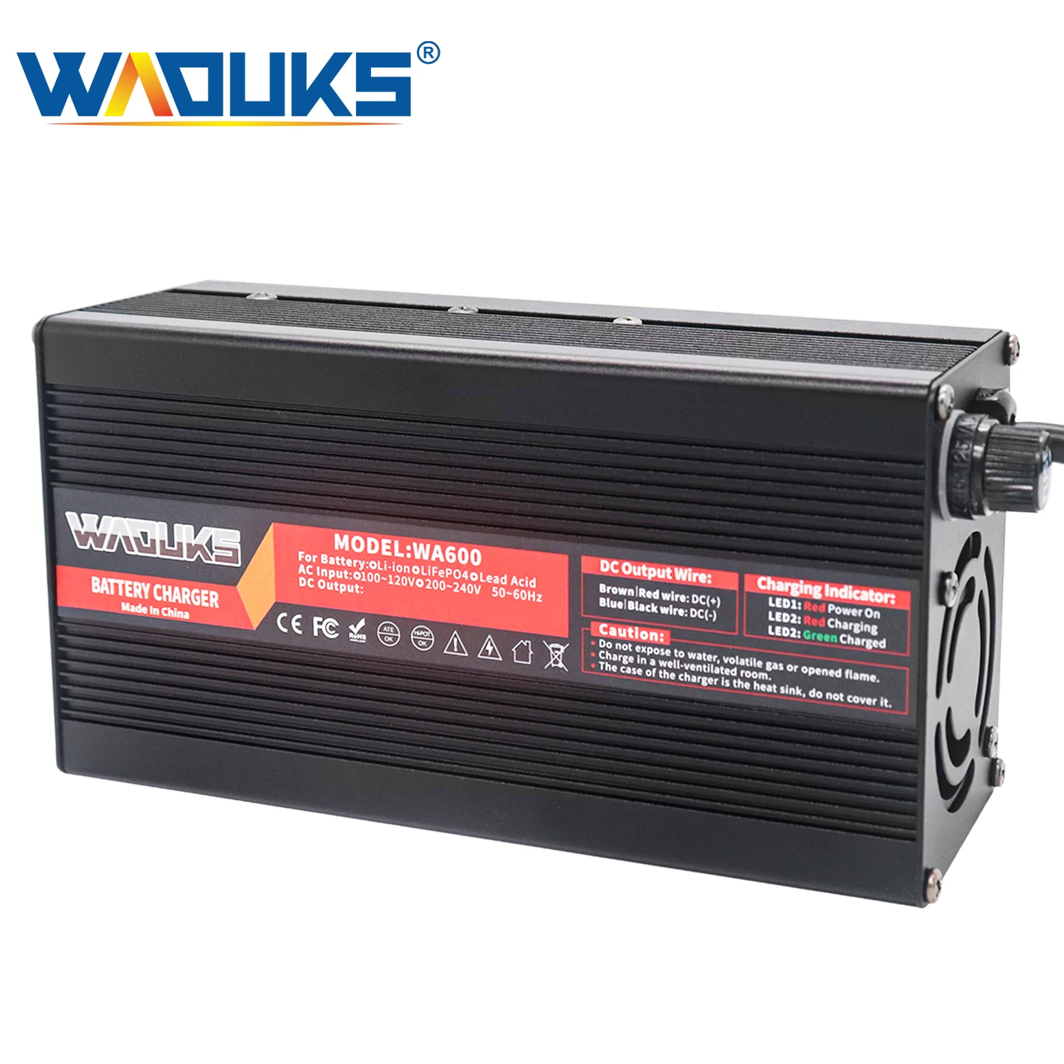 

12V 25A Lead acid Battery Charger Usd For 12V Lead Acid AGM GEL VRLA OPZV Battery With Cooling Fan