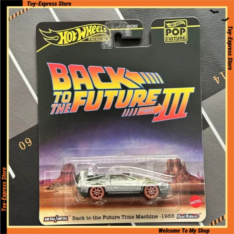 

Hot Wheels Premium 2025 Поп-культура Hotwheels 2025 1/64 Модель автомобиля Детские игрушки Назад в будущее Коллекционные детские игрушки для мальчиков