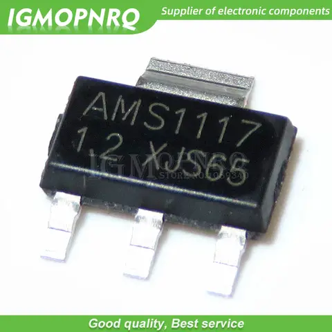 50 Uds AMS1117-1.2 AMS1117 1,2 V 1A SOT-223 regulador de voltaje nuevo original