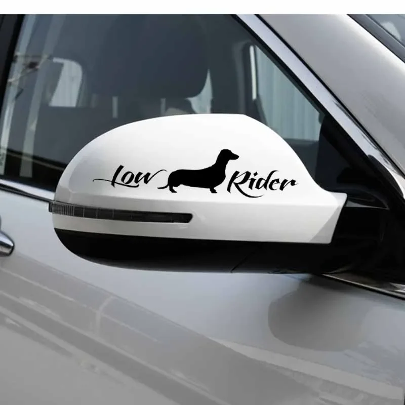 Funny Low Rider Dachshund Dog Car Sticker Vinyl Decal Pegatinas Para Coche DIY Auto Styling Decor
