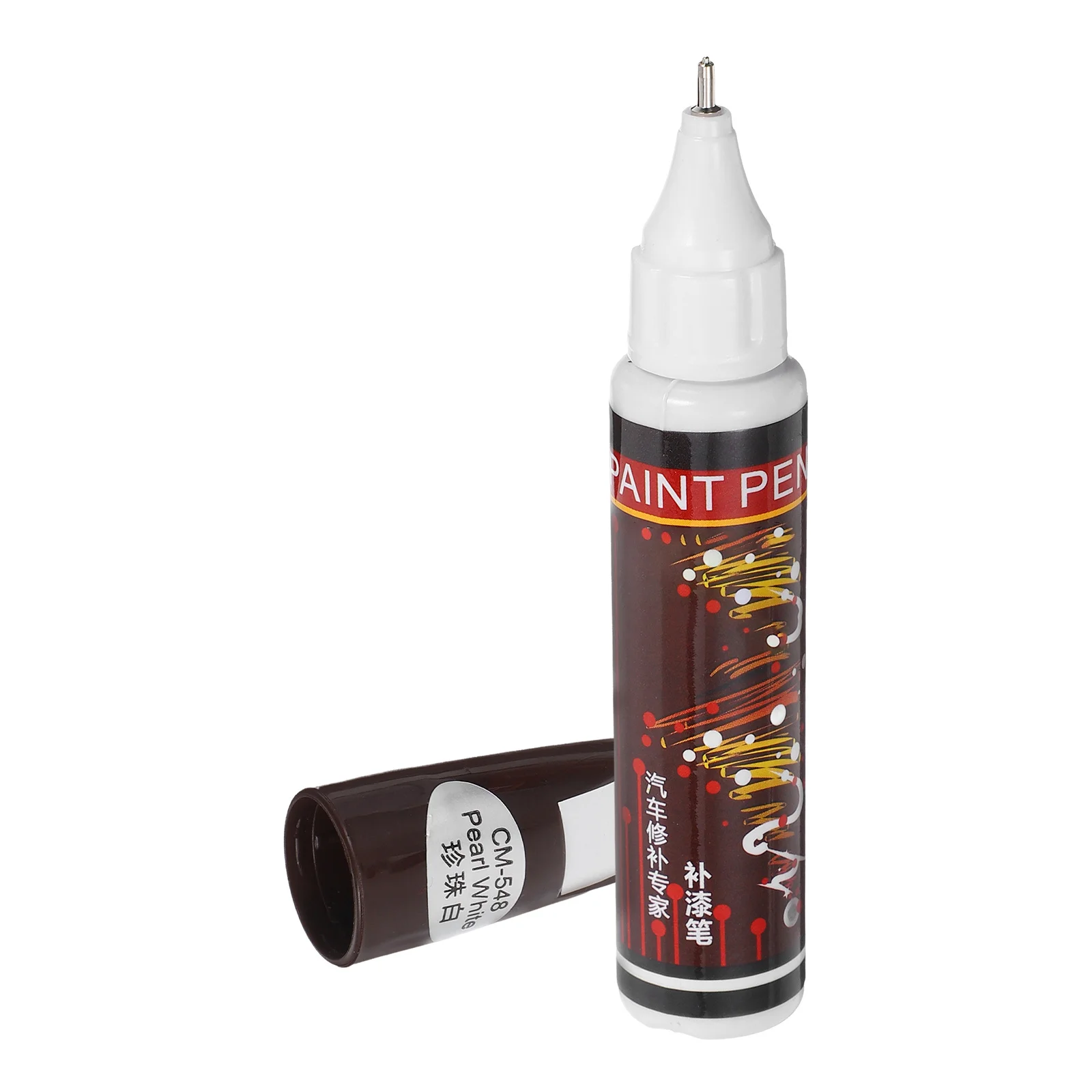 

Car Paint Pen Pearl White Scratch Repair Permanent Odorless Water Resistant Car Coat Touch Up Pen Detailing Tool