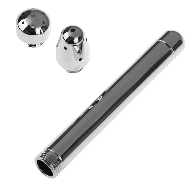 فوهة ماء حقنة شرجية للاستحمام مكونة من 3 أدوات تنظيف مهبلية للرأس الشرجي