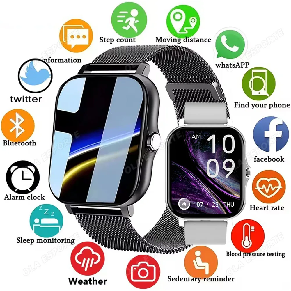 

Смарт-часы для мужчин и женщин, AMOLED-экран, вседневный мониторинг сердечного ритма, умные часы, Bluetooth-вызов, фитнес-часы, несколько спортивных режимов