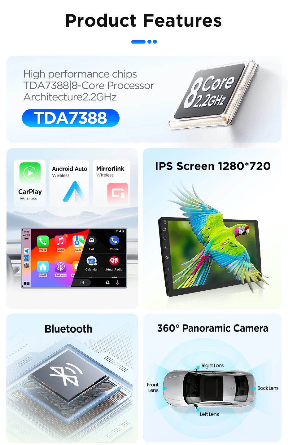 Junsun Android 15 Intelligente Autosysteme für Toyota Land Cruiser Prado 150 2009-2013 AI Wireless CarPlay für Apple Auto – Detail 7