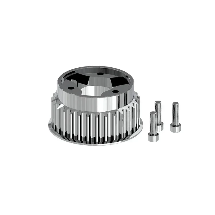 

2025 Hot Sale OEM Anodizing Extrusion Aluminum Precision Heat Sink with CNC Machining Service Rear Pulley