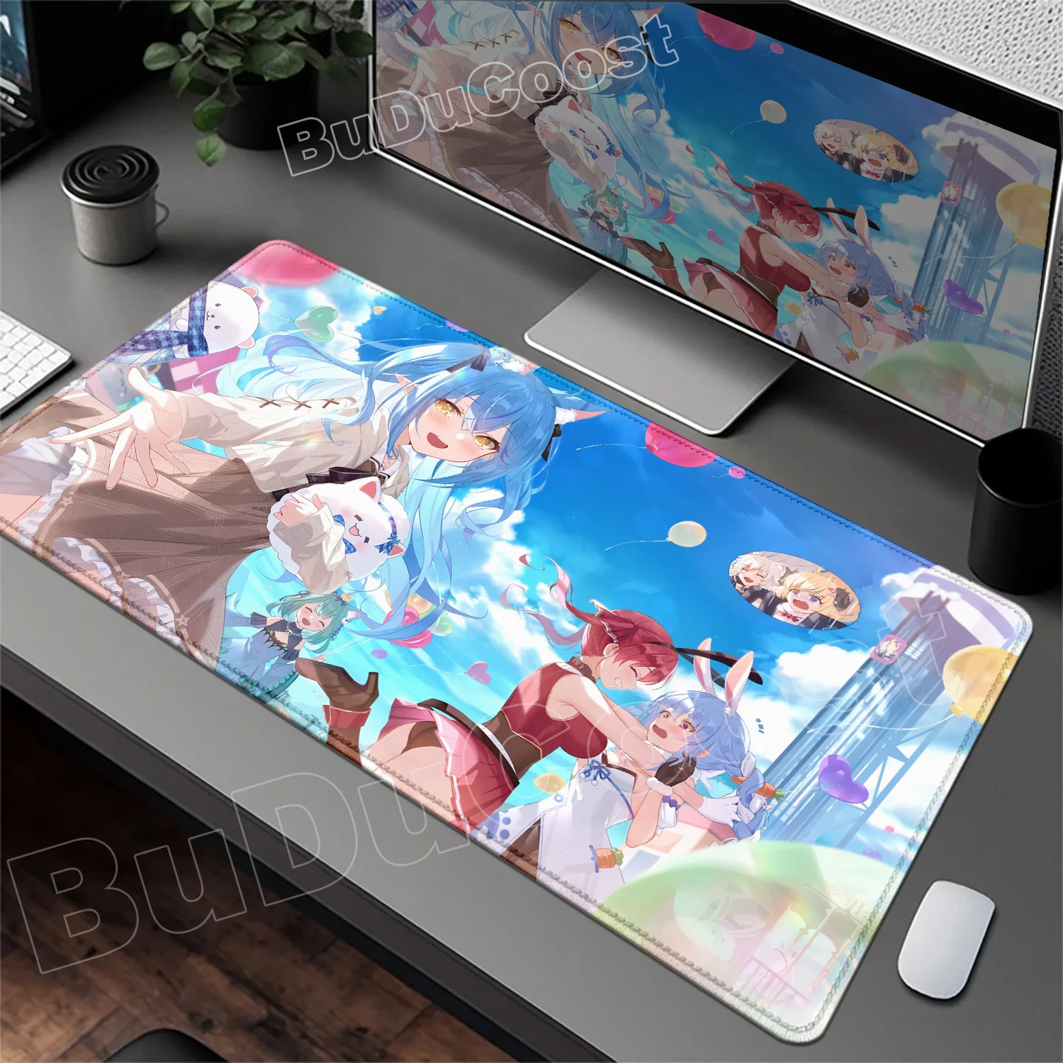

Mouse Pad Anime Yukihana Lamy Mousepad Gaming Accessories Varmilo Keyboard Pad Hololive Desk Mat Gabinete Gamer Carpet Mouse Mat