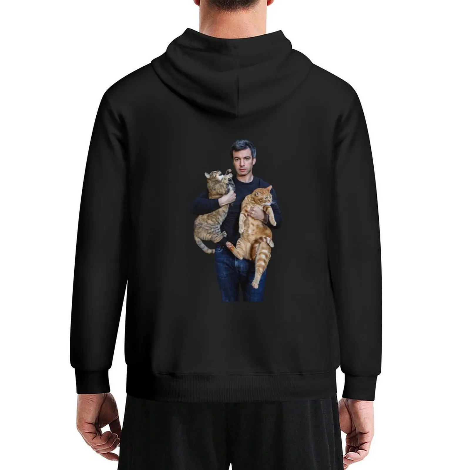 

Nathan Fielder and His Cats Hoodie men's sweat-shirt korean clothes winter clothes men's coat japanese hoodie