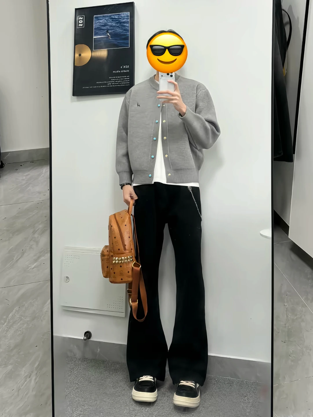 

American High Street Straight Leg Men's Jeans Spring Cleanfit Knife Flared Pants Rise Leg Lengthening Trousers