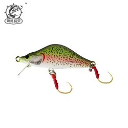 Japanese Design Plastic Sinking Minnow Fishing Lure 50mm 4g Plug Hard Bait Wobbler Crankbait Pesca Fishing Tackle SwimBait