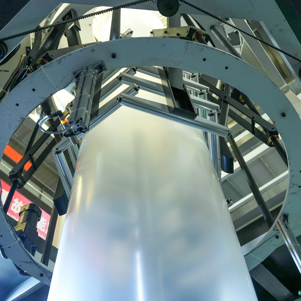 Three Layer Co-extrusion Blown Film Machine IBC Three Layer Blown Film Machine Traction Rotary Abc Film Blowing Machine