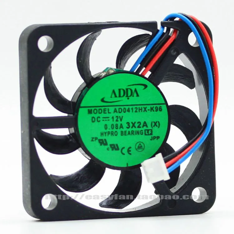 

НОВЫЙ ADDA AD0412HX-K96 4006 4 см 12 В 0,08 А Ультратонкий бесшумный вентилятор охлаждения