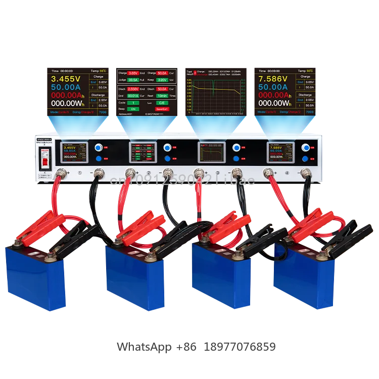 YPSDZ-0550-4 5v50a 4 Channel Lead Acid Lithium Battery Capacity Tester Support External Charger Charging And Discharging Tester