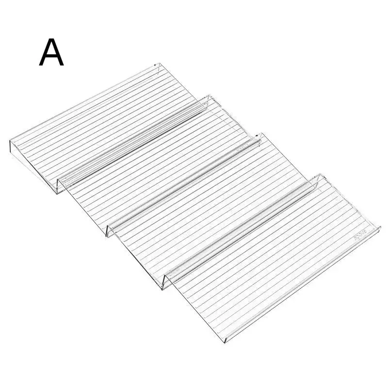Clear Plastic Expandable Spice Rack Organizer Tilted Design For Kitchen Cabinet Storage