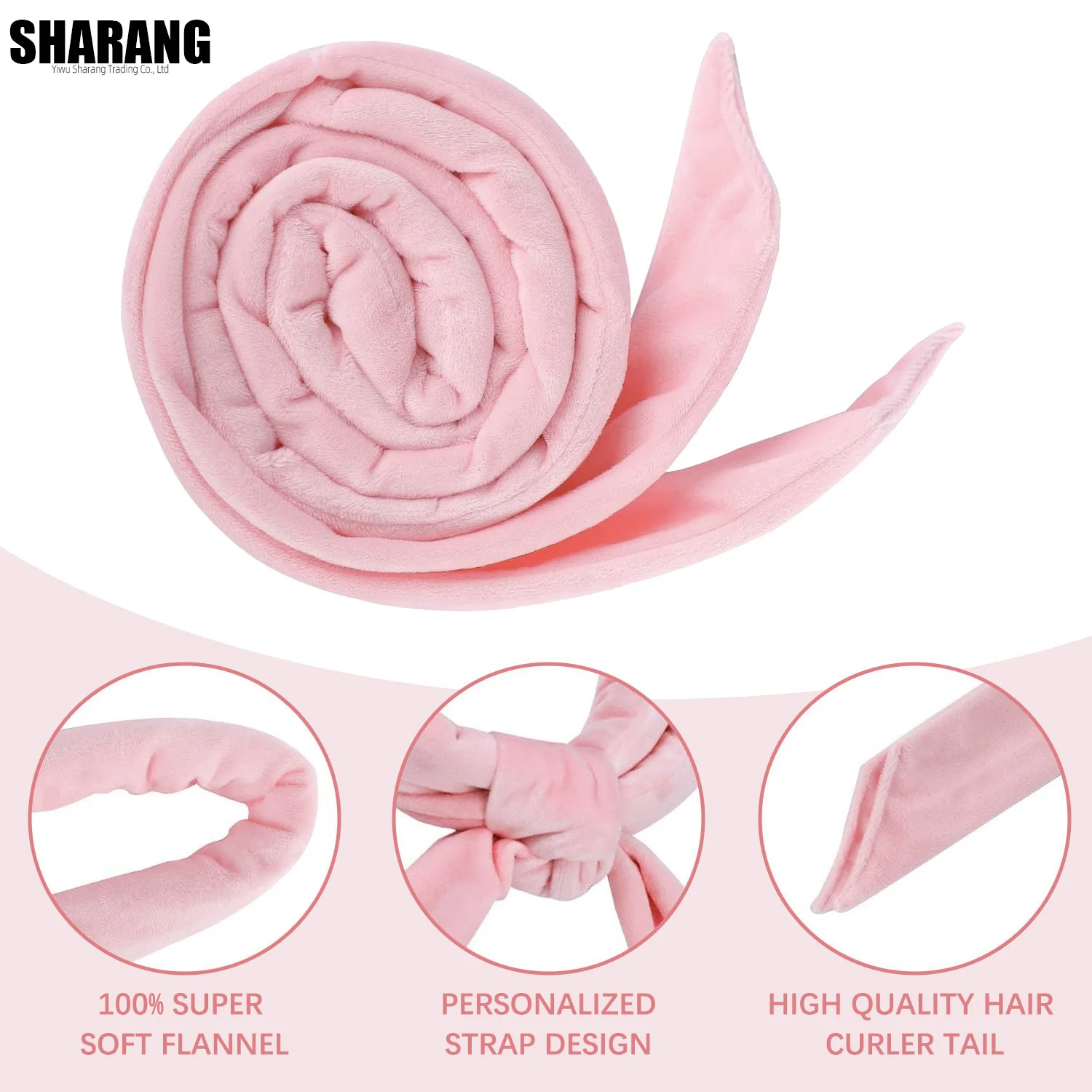 Satin Heatless Curls Lockenwickler über Nacht zum Einschlafen Lockenwickler Lockenwickler Keine Hitze Haarwickel für Locken Stirnband, 70" Satin Heat – Detail 3